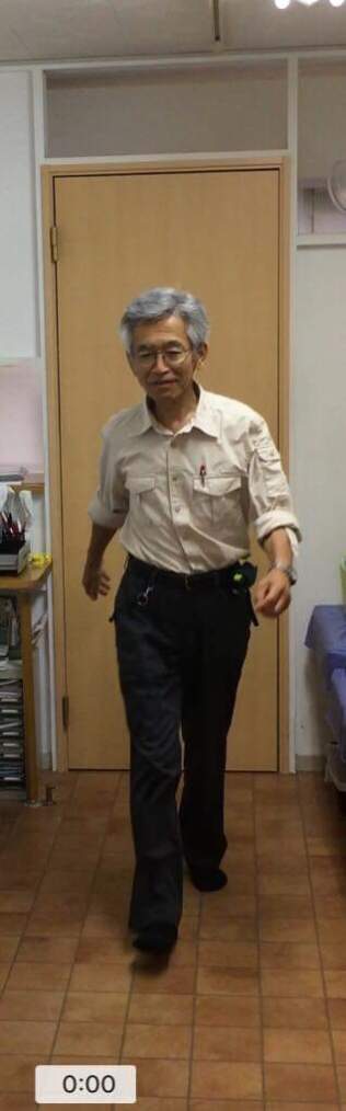 歩行分析　施術前